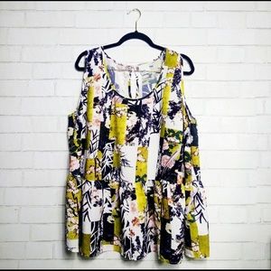 ASOS Curve Floral Peplum Top Plus Size 20
